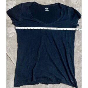 Pink Victoria Secret Womens T Shirt Short Sleeves Scoop Neck  Black Size Medium